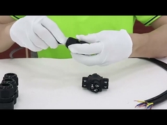 Wasserdichter 4-Kanal-IP68-Stecker vom Typ X, 3-polig, ideal für 3-polige Drähte