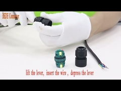 2 wasserdichte Kabel-Verbindungsstücke des Kanal-M25 2 3 4 5 Stifte 450V 40A