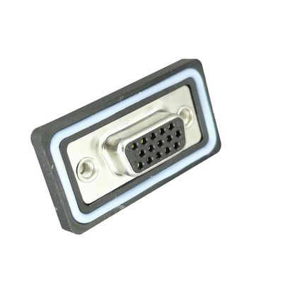 D-SUB 15PIN weiblicher Stecker 500V Spannungsbewertung elektronischer wasserdichter Stecker