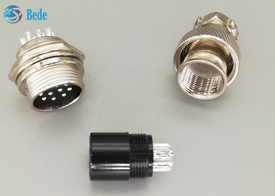 10 Pin Male/weibliches Verbindungsstück der Luftfahrt-Gx16 stellten Zink-Legierungs-Material-Schweißen ein