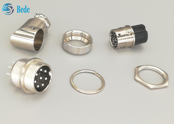 Mannes-und FemaleAviations-Verbindungsstück-Stecker L Art silberner überzogener Stecker der Stiftg×16 8