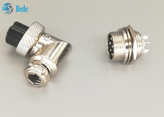 Mannes-und FemaleAviations-Verbindungsstück-Stecker L Art silberner überzogener Stecker der Stiftg×16 8