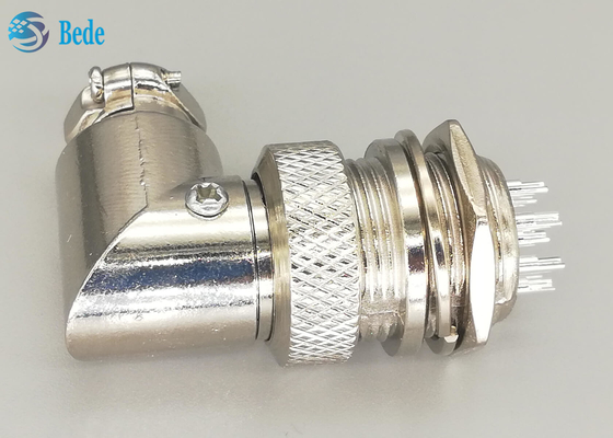 Mannes-und FemaleAviations-Verbindungsstück-Stecker L Art silberner überzogener Stecker der Stiftg×16 8