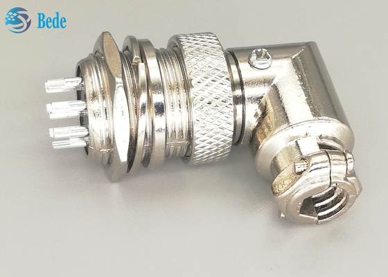 Mannes-und FemaleAviations-Verbindungsstück-Stecker L Art silberner überzogener Stecker der Stiftg×16 8