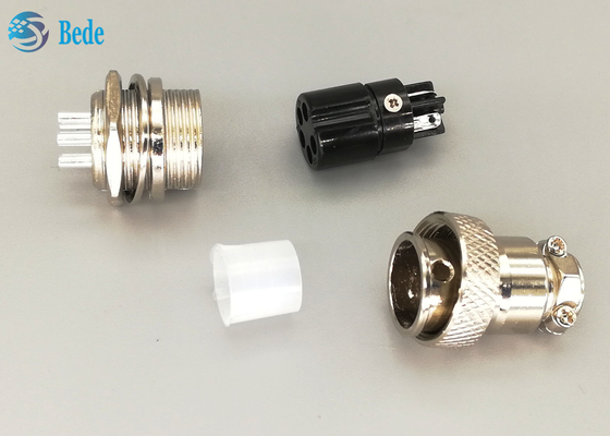 Gerades silbernes überzogenes Luftfahrt-Verbindungsstück 5 Pin Male And Female des Stecker-Gx16