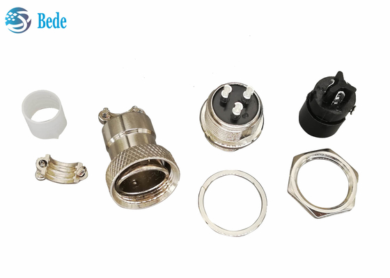 Kreis-Ausrüstungen Gx16 3 Pin Connector Plug And Socket 16MM Front Mounting
