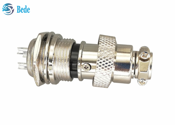 Kreis-Ausrüstungen Gx16 3 Pin Connector Plug And Socket 16MM Front Mounting