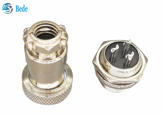 Kreis-Ausrüstungen Gx16 3 Pin Connector Plug And Socket 16MM Front Mounting