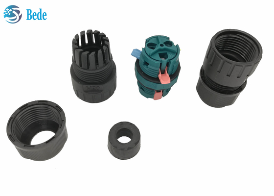 Schneller verdrahtender des Wasser-M20 wasserdichter Stift des Verbindungsstücks 2 des Kanals 450V 17.5A ip68 Beweis-Draht-des Verbindungsstück-3 der Stift2