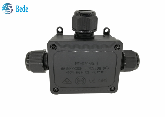 Wasserdichte Art des IP68 Anschlusskasten-wetterfeste Ausgang-Kasten-3 des Kanal-450V T