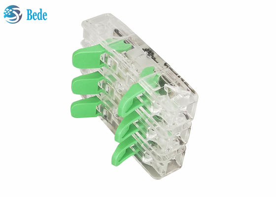 Universaldraht-und Kabel-schnelles Draht-Verbindungsstück PA66 3 gab 3 Ertrag 450V ein