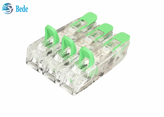 Universaldraht-und Kabel-schnelles Draht-Verbindungsstück PA66 3 gab 3 Ertrag 450V ein