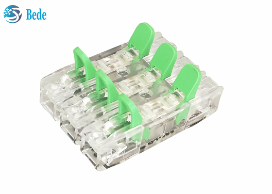 Universaldraht-und Kabel-schnelles Draht-Verbindungsstück PA66 3 gab 3 Ertrag 450V ein