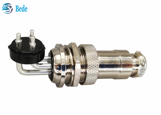 GX 20 2 3 4 Pin Aviation Connector Elbow Male und gerades weibliches Ausrüstungs-Platten-Berg-Verbindungsstück