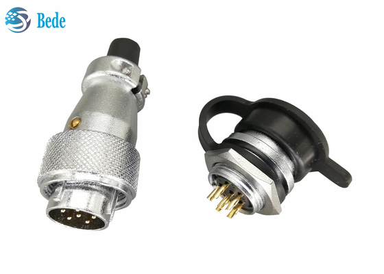 Montage der Platten-WS16 8 9 10 Pin Circular Connector weicher Plastik PVCs mit Schutzabdeckung