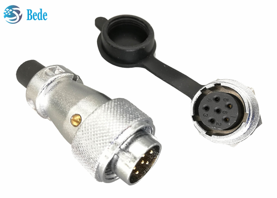 Montage der Platten-WS16 8 9 10 Pin Circular Connector weicher Plastik PVCs mit Schutzabdeckung