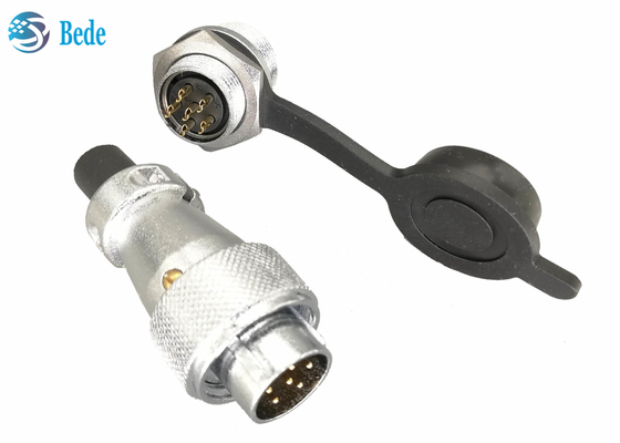 Montage der Platten-WS16 8 9 10 Pin Circular Connector weicher Plastik PVCs mit Schutzabdeckung