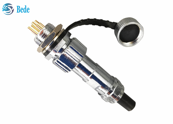 IP67 imprägniern Montage-Verbindungsstück-Stecker der Platten-GX12 einstellten weiblich und Mann 2~7pin 3A 200V