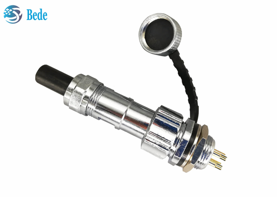 IP67 imprägniern Montage-Verbindungsstück-Stecker der Platten-GX12 einstellten weiblich und Mann 2~7pin 3A 200V