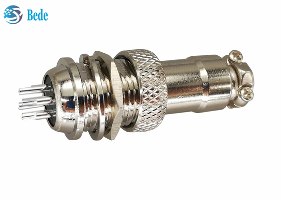 Luftfahrt-Stecker 2 der Zink-Legierungs-GX16 Pin 3 4 5 Stifthintere Befestigungsart