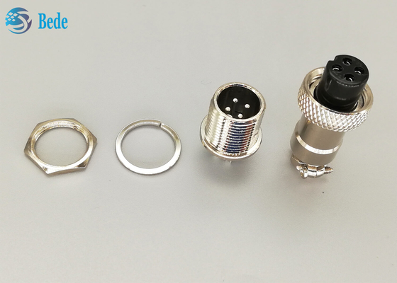 Luftfahrt-Stecker 2 der Zink-Legierungs-GX16 Pin 3 4 5 Stifthintere Befestigungsart