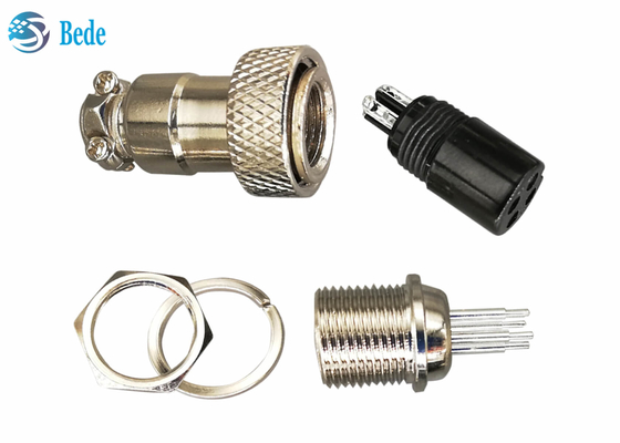 Verbindungsstück-Ausrüstungen PWBs der Luftfahrt-GX16 schweißende Art 7~10 Pin Plug And Socket 4A 200V