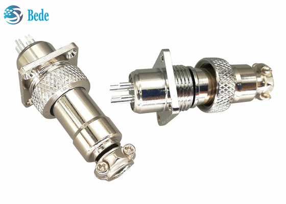 Rundsteckverbinder 16 Millimeter-M16 mit quadratischem Flansch 2~10 Pin 200V