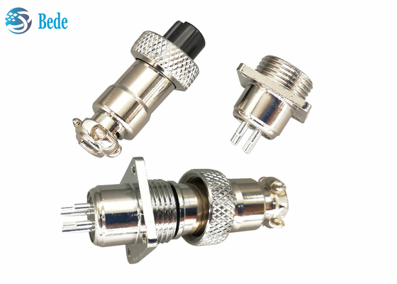 Rundsteckverbinder 16 Millimeter-M16 mit quadratischem Flansch 2~10 Pin 200V