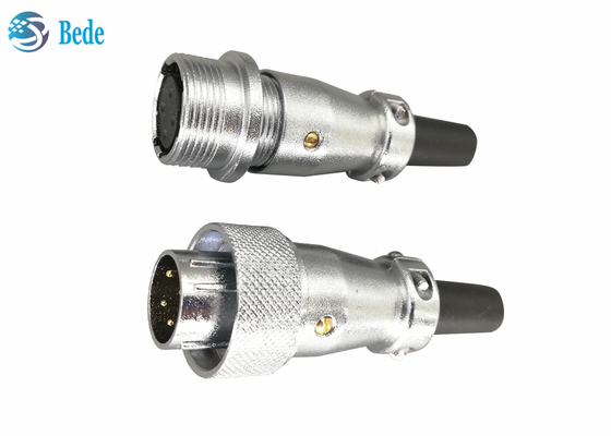 2 3 4 Pin Circular Connectors Plug And Sockel, der Verbindungsstücke 25A 500V ankoppelt