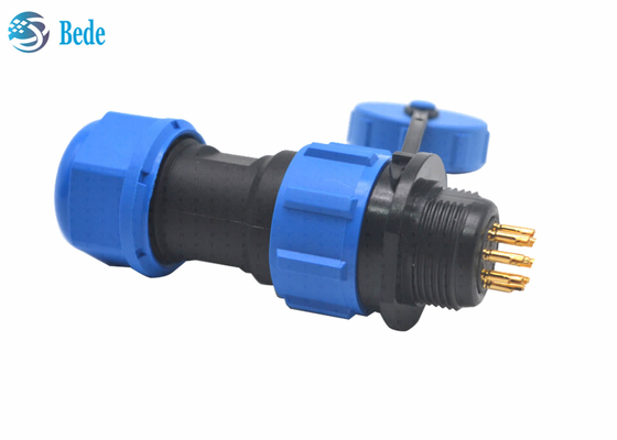 Kabel-Verbindungsstück-Platten-Montage-Verbindungsstück 2 M13 PA66 wasserdichtes Pin 3 4 5 6 7 9