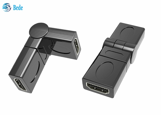 Erweiterungs-Gold überzog weiblich zu weiblichem HDMI-Koppler 90 180 270 360 justierbare Grad