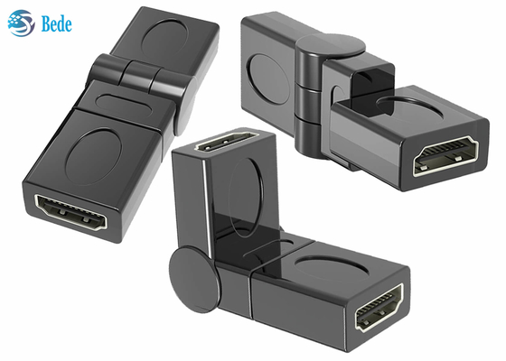 Erweiterungs-Gold überzog weiblich zu weiblichem HDMI-Koppler 90 180 270 360 justierbare Grad