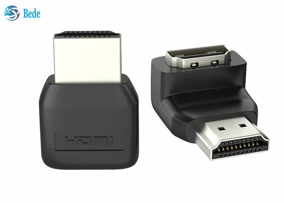 HDMI-Koppler-rechtwinkliger Adapter 90 Grad-Mann zur Frau für HDTV-Laptop PS4 PS5 Xbox