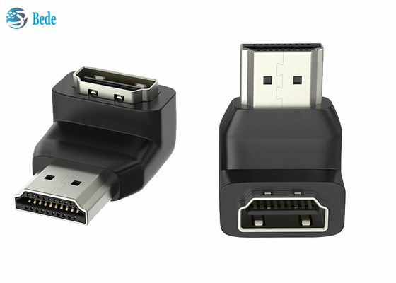 HDMI-Koppler-rechtwinkliger Adapter 90 Grad-Mann zur Frau für HDTV-Laptop PS4 PS5 Xbox