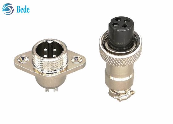 Militärische Rundsteckverbinder des Rauten-Flansch-Gx12 5 Pin Connector 3A 200V