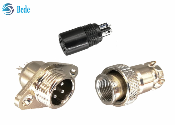 Militärische Rundsteckverbinder des Rauten-Flansch-Gx12 5 Pin Connector 3A 200V