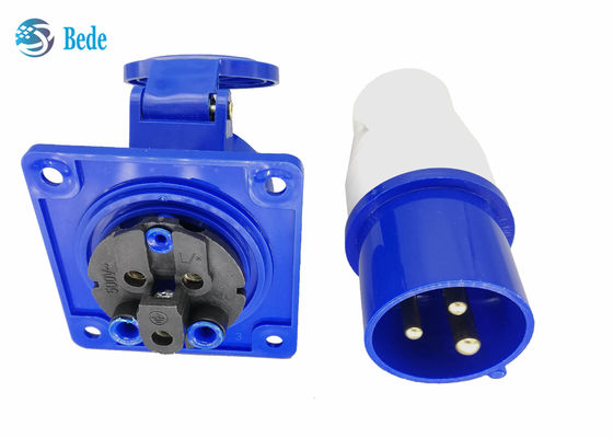 3 Stifte industrielle Stecker und Sockel-Ausrüstungs-Platte brachten Art wasserdichtes IP44 220-250V 16A an