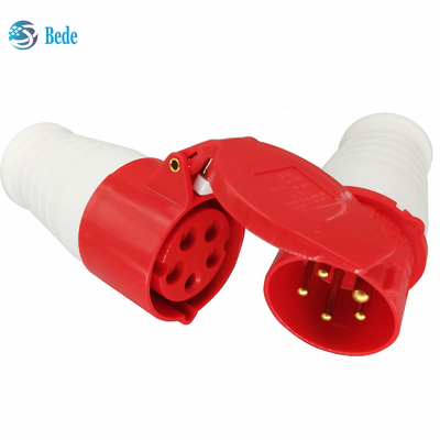 5 Stifte industrielles Stecker u. Sockel-Wirtschaftsmacht-Verbindungsstück IP44 AC380-415V 16A