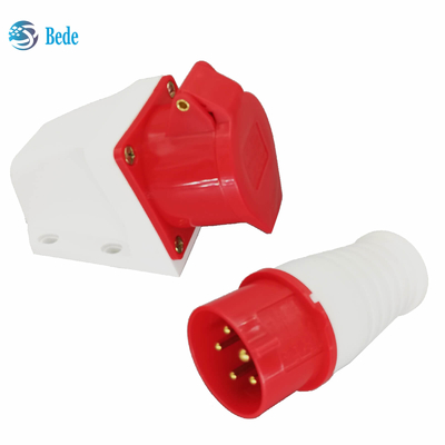 Commando-Stecker und -Buchse, IEC 60309, 380–415 V, 16 A, Wandmontagetyp