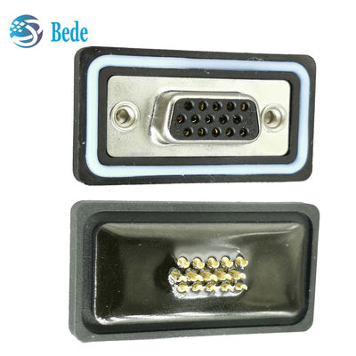 D-SUB 15PIN weiblicher Stecker 500V Spannungsbewertung elektronischer wasserdichter Stecker