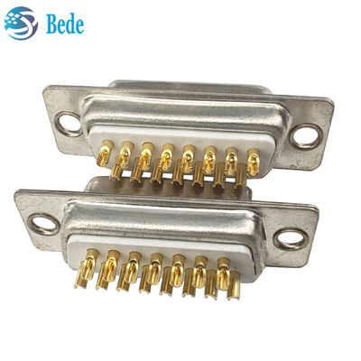 500V Spannungsbewertung Db 15 männlicher Stecker, D Sub 15 Pin männlicher Stecker mit Bordschlössern