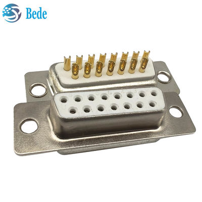 Top-Notch D-Sub 15 weibliche Steckverbinder Isolierwiderstand 5000 Megohm Min Steckverbinder Stil D-SUB 15