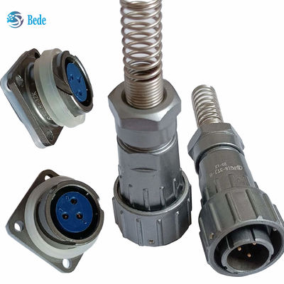 Wasserdichte Anschlüsse für die militärische Industrie der FQ 18-Serie mit 2 bis 7 und 12 Pins