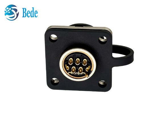 CM10 10-poliger DDK quadratischer Flansch IP67 wasserdichter Rundsteckverbinder mit Lötanschluss