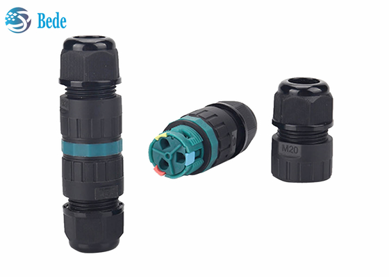 Schneller verdrahtender des Wasser-M20 wasserdichter Stift des Verbindungsstücks 2 des Kanals 450V 17.5A ip68 Beweis-Draht-des Verbindungsstück-3 der Stift2