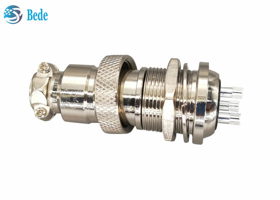 Zinklegierung Gx20 Stecker Rückwandmontage-Steckverbinder für Industrie-Schalttafel M19