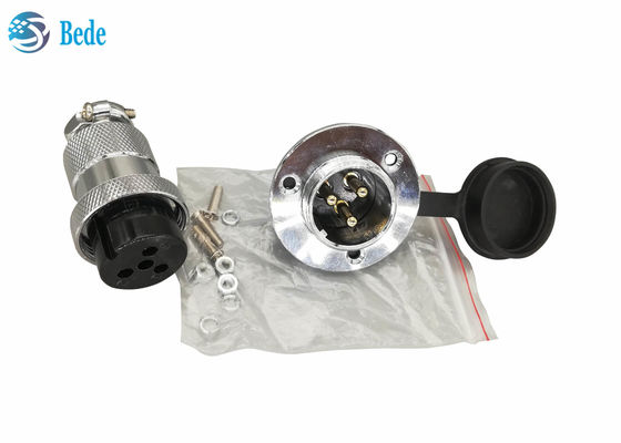 Runder Flansch und Staubschutz 8 9 10 12-polige Rundsteckverbinder für Schalttafelmontage