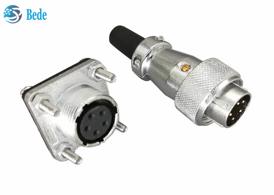 9 10 12 14 Pin 400V 5A WS20 Kreislaufanschlüsse mit Quadratflansche und Staubabdeckung