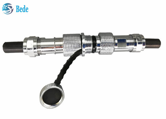 Kupfer-Schale M12 Luftfahrt-Anschluss IP68 Kabel zu Kabel Docking-Stil 2 ~ 7 Pin